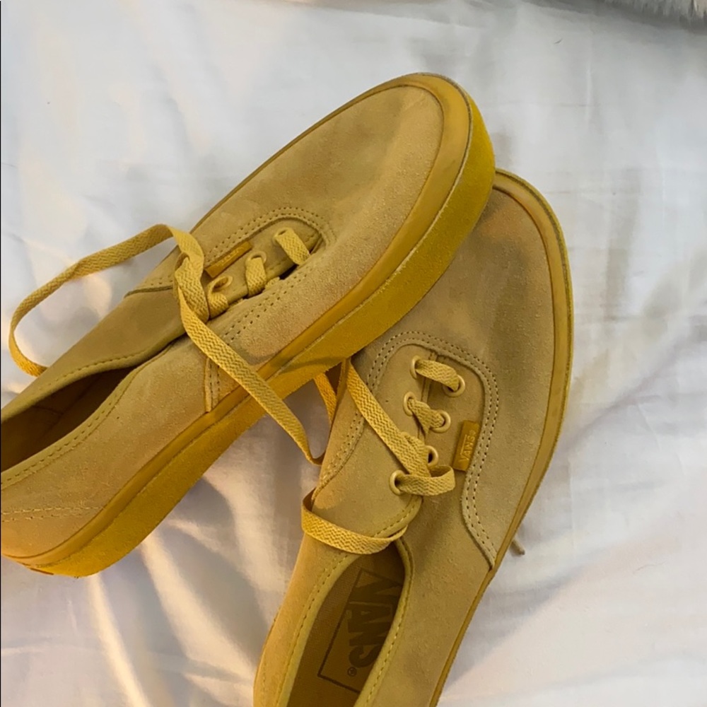 Yellow suede vans